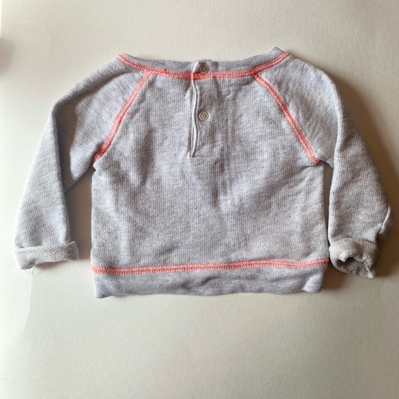 Baby B'Gosh, Gray LOVE Hoodie - 6 Months - Picture 2 of 3